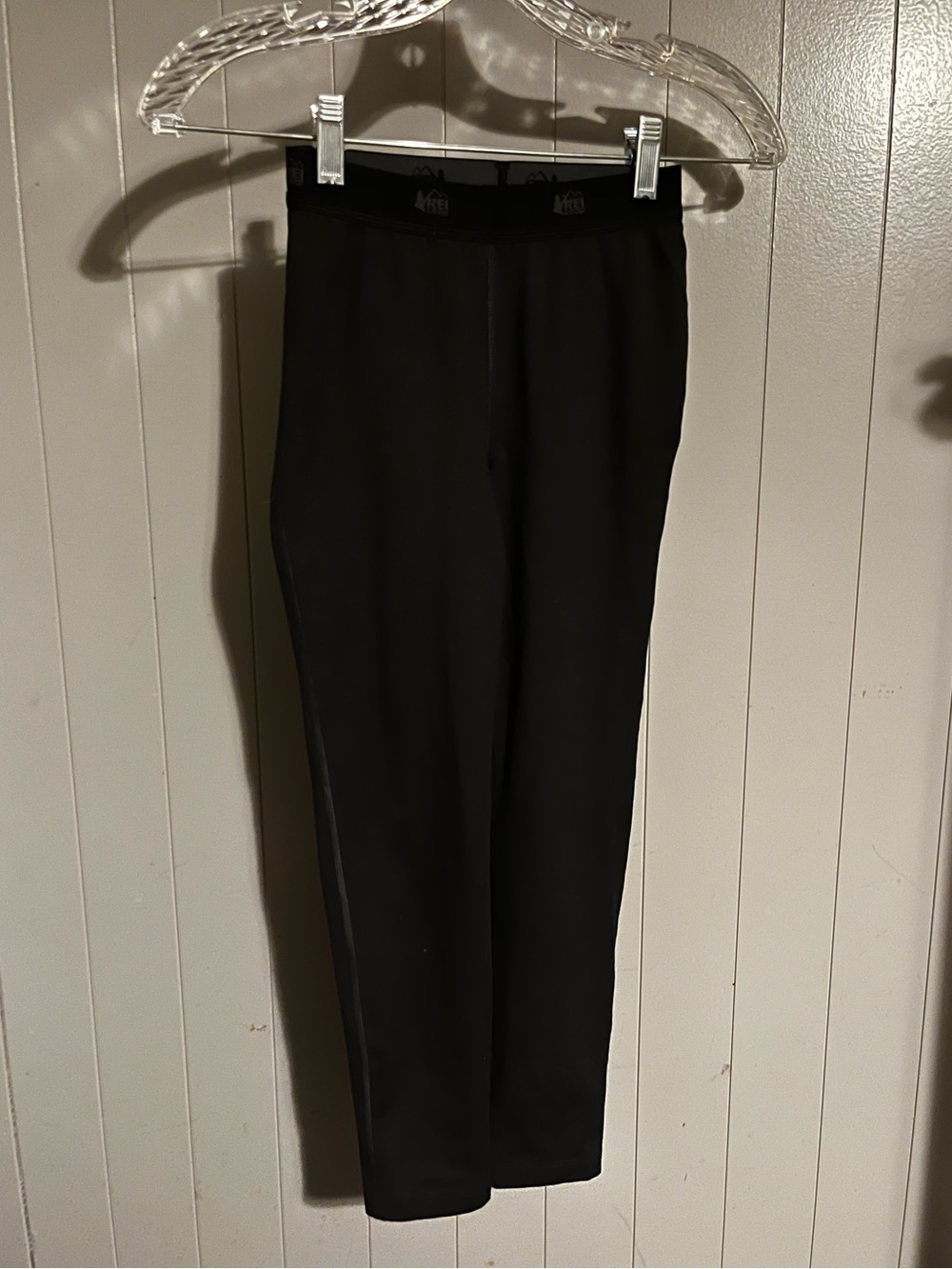 REI Kids black legging base layer